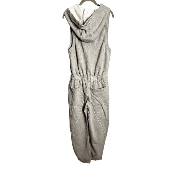 NEW Free People FP Movement Set Go Onesie XS Gray Sweatsuit Barrel One Piece - Picture 10 of 11